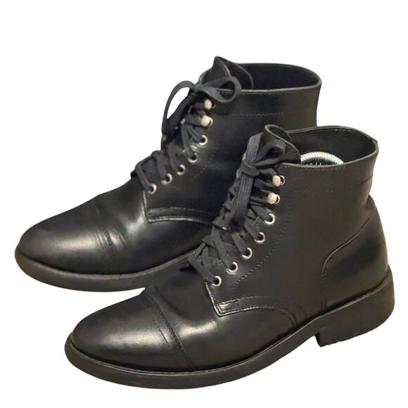 Thursday boots & Co. Cap Toe black men\'s leather Lace up boots - size 8 main image 5
